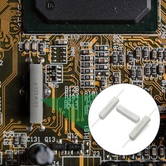 Compact 10PCS 10W 1 Ohm Ceramic Resistor – Reliable Electronics Component Kit