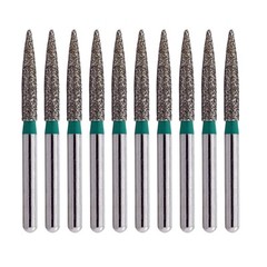 Dental Burs Diamond Flame FG Coarse Grit Green 863/016C for High Speed Handpiece