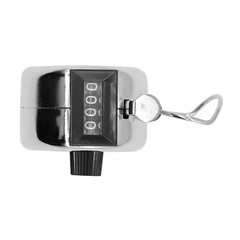 3Pcs 4 Digit Number Dual Clicker Golf Hand Tally Counter Metal Handy Convenient