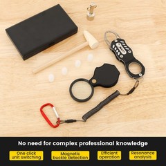The Pocket Coin Ping pinger Tester Kit with Gram Scale 500g/0.01g High Precis…
