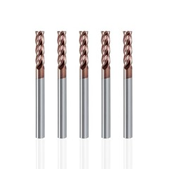 1/8″ 4 Flute TiSiN Coated Carbide End Mill for Aluminum, Steel, Plastic