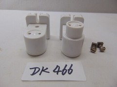 General Electric Horizontal Fluorescent Lampholder Fx 4008 & 4009 Lot USA 360 W