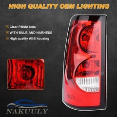 Tail Lights Assembly Compatible with 2003-2006 Chevy Silverado 1500 2500 1500HD