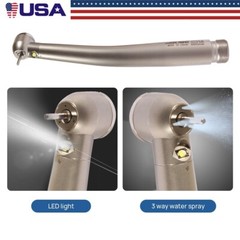 Pieza de mano LED turbina alta velocidad fibra óptica dental estilo NSK 2 Holes