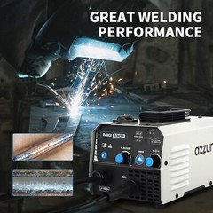 AZZUNO MIG Welder,Flux Core Welder Machine 110V 130Amp, Gasless MIG Welding Mach