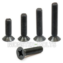 M6 Phillips Flat Head Countersunk Machine Screw, Steel w/ Black Oxide DIN 965