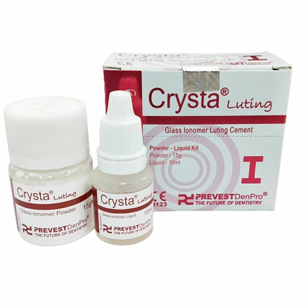 Dental Tooth Filling Cement Crysta 1 Luting Prevest Denpro ||FRESH STOCK 2027 ||