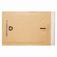 6.5” x 9.25” Kraft Foam Dot Cushion Mailer – Black Logo