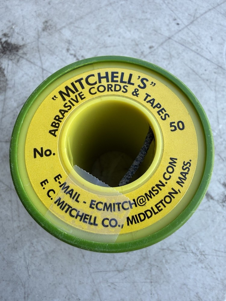 Mitchell’s No.50 0.07″ Wide 180 Grit Aluminum Oxide 50Ft Long Finegrade