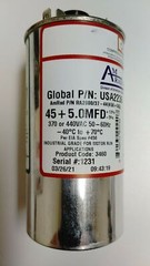 AmRad Round Run Capacitor 45/5 MFD 370/440 VAC USA2236
