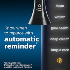 4-Pack Genuine Philips C3 Premium Plaque Control Brush Heads C3-black-HX9044/17