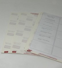 2 x 4 1/8 Inches shipping label 42 sheets, 420 labels ( Open Box)