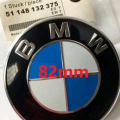 BMW Hood & Trunk Emblem Badge 74mm 82mm Logo Front Rear Replacement E30 E36 E46