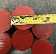 1045 Big Diameter Steel Round Bars HR – 14 PCS – 23.70 LBS – Industrial Use