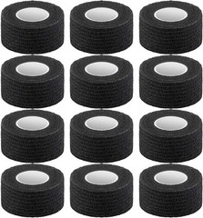 Pangda 12 Pack Self Adhesive Bandage Wrap, 1 Inch x 5 1 (Pack of 12)
