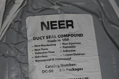 Neer DC-50 Duct Seal Compound 5 Lb Brick Non Hardening Gray Made USA Indoor