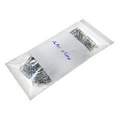 500/PCS White Block 5″x8″ Clear Reclosable Seal Bag Plastic Zip Lock Bags 2Mil