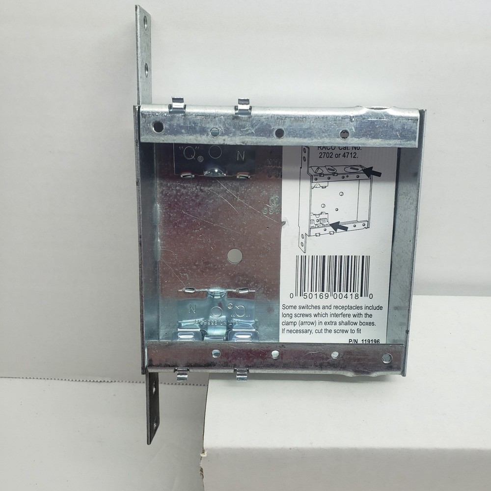 Hubbell RACO Switch Box 4″ x 4″ x 1″ #2702 #4712 #418