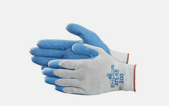 Showa ATLAS Fit 300 Latex Palm-Dipped Blue Rubber Work Gloves, 48-Pairs /…
