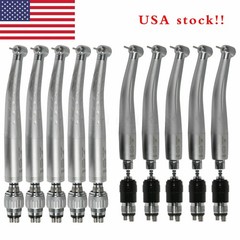 YABANGBANG Dental High Speed Handpiece & 4 Hole Quick Coupler 360° Swivel USA