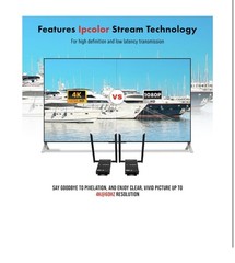 J-Tech Digital 4K UHD HDBaseT HDMI Extender Over Cat5e/6 Ethernet, IR and POC