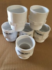 Lasco Adapter PVC Fitting White 1-1/2-in x 1-1/2-in, (6 PK)