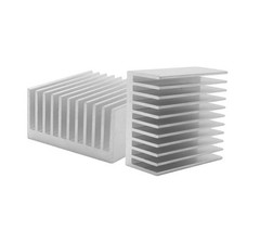 2-Pack 40x40x20mm Silver Aluminum Heatsink Module Cooler for PCB LED IC