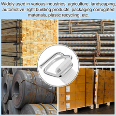 3/4″ x 500 Woven Cord Strapping Kit with 100 Metal Wire Buckles 2400 lb Strength