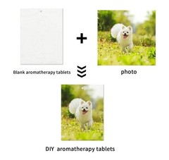 Set of 30 Rectangle Sublimation Air Freshener Blanks 100% Polyester Felt & Bags