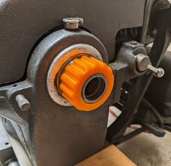Atlas Craftsman Metal Lathe 1-1/2 x 8 TPI Spindle Thread Protector ORANGE
