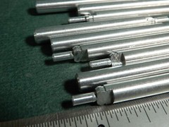 Lot of 10 2″ Shaft Potentiometer Extension Shafts 1/4″ for Split Shaft Pots Alum