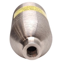 Swagelok 304L-HDF4-150 DOT-Compliant Sample Cylinder, 150cm³, 1800psig, 304L SS