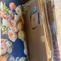 Junk Journal, Grungy, Blooming Table, Coffee Stain