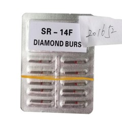 200Pcs/20Packs Dental Diamond Burs FG 1.60mm for High Speed Handpiece 214types