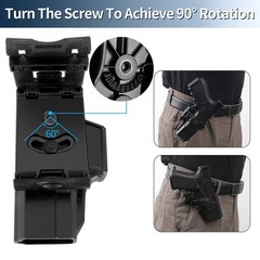 Glock 19 Holster, OWB Polymer Holster for Glock 19, 19X, 44, 45 (Gen 1-5), Gl…