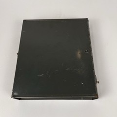 Vintage Asco Art Steel Co Industrial Metal Book Storage Box with Latch Green