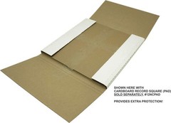 10 White Vinyl Record LP Shipping Mailer Boxes – Adjustable Height – STRONG 3…