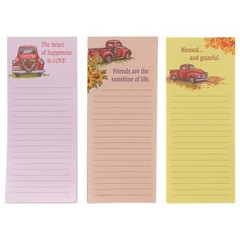 Vintage Truck Inspirational 2.5″ x 6″ Memo Pad with Magnetic Backing, 12 Pack