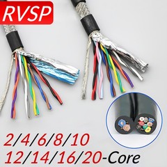 RVSP 485 Signal Wire Double Twisted Shielded Cable 2/4/6/8/10/12/14/16/20-Core