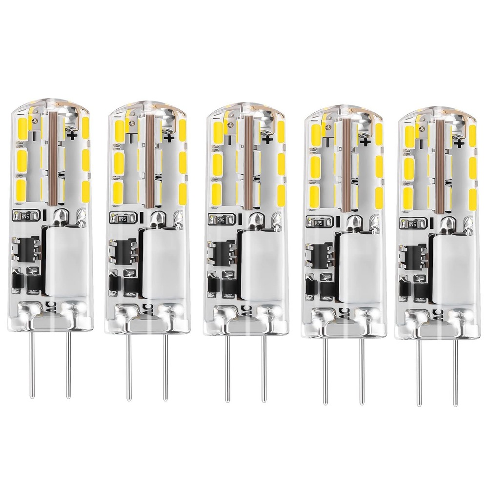 I-SHUNFA G4 LED Bulb T3 JC Bi-Pin Base, 12V AC/DC, 1.24W, 93LM, 6000K Cool Wh…