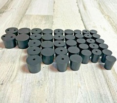 United Scientific RSTPK1 Sizes 1-6 Set of 39 Natural Rubber Stopper Assortment