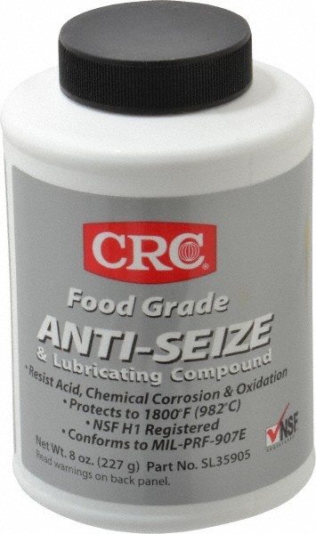 CRC 8 oz Bottle High Temperature Anti-Seize Lubricant Aluminum, -65 to 1,800�…