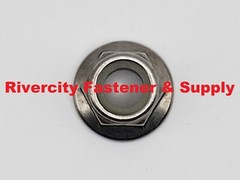 5/16-18 Stainless Flange Nylon Insert Lock Nuts 5/16×18 Flanged Locking Stop Nut