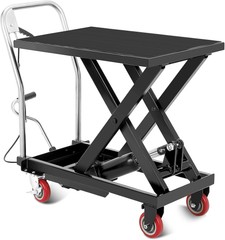Hydraulic Lift Table Cart 330/500/1100 lbs Manual Single Scissor Lift Platform