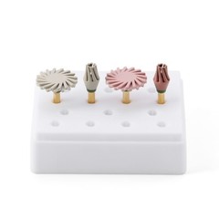 4pcs Dental Composite Polishing Wheel Kit Silicone with Diamond Burs RA 2.35mm