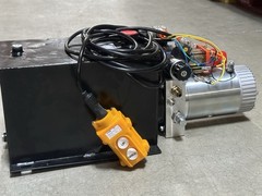 12L Double Acting Hydraulic Pump DC 12V Dump Trailer Horizontal Power Unit 2.2kw