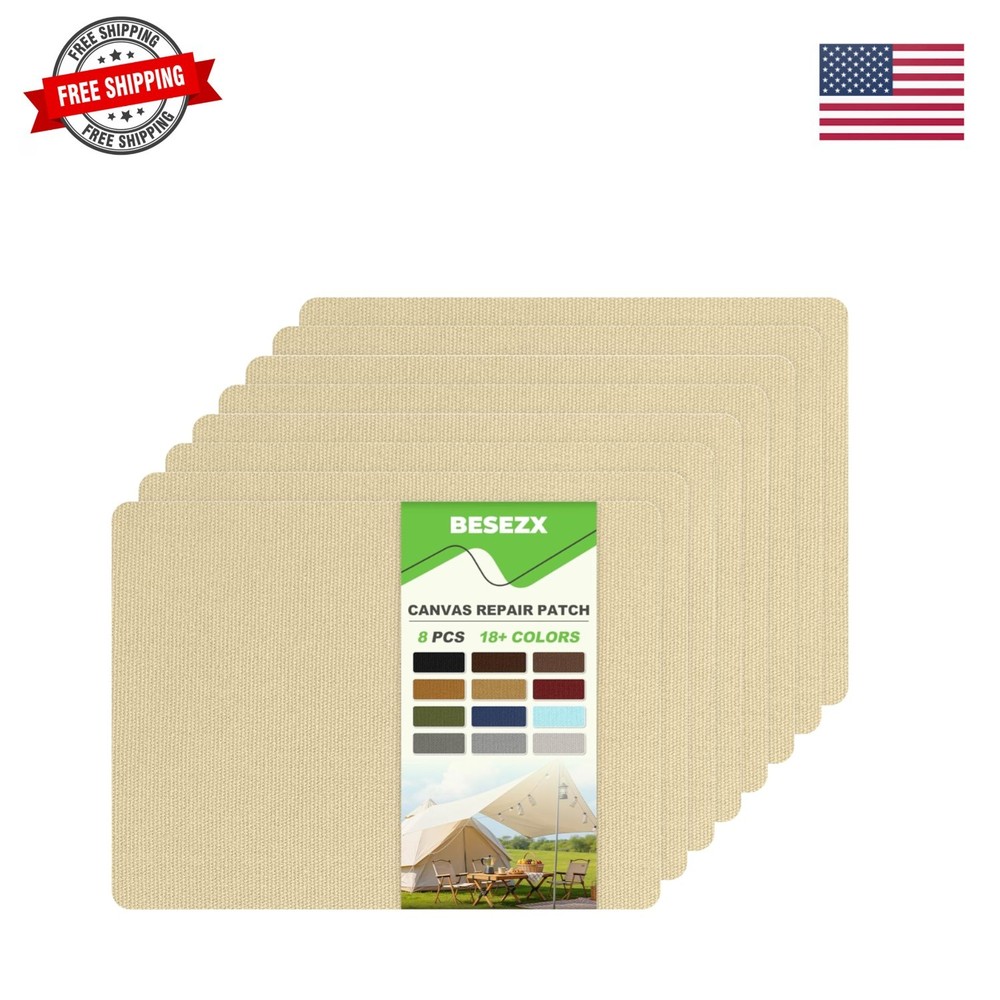 Canvas Repair Patch,Outdoor Gear Patch, 7.87×5.9 Inches 8PCS,Waterproof Self-…