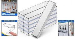 10Pcs Heavy-Duty Neodymium Magnets – Rectangular Craft and Office Solutions
