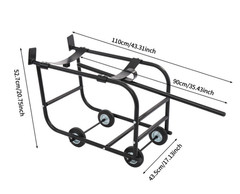 TFCFL 55 Gallon Drum Cradle, Movable Drum Cradle Drum Stand 600-pound Capacity,