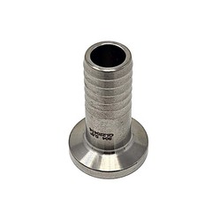 1/2 inch Tri-Clamp x 1/2 inch Hose Barb Adapter, 304 Stainless Steel